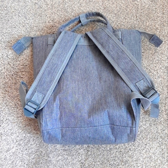 Diaper Bag Backpack Insulated  Zipper Straps 2 Handle Lightweight Gray  … - Picture 1 of 6